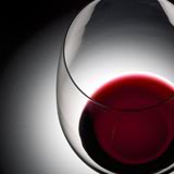 Side view of Red Txakoli bottle