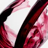 Top view of Red Txakoli glass